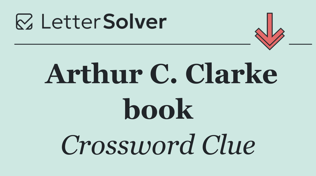 Arthur C. Clarke book