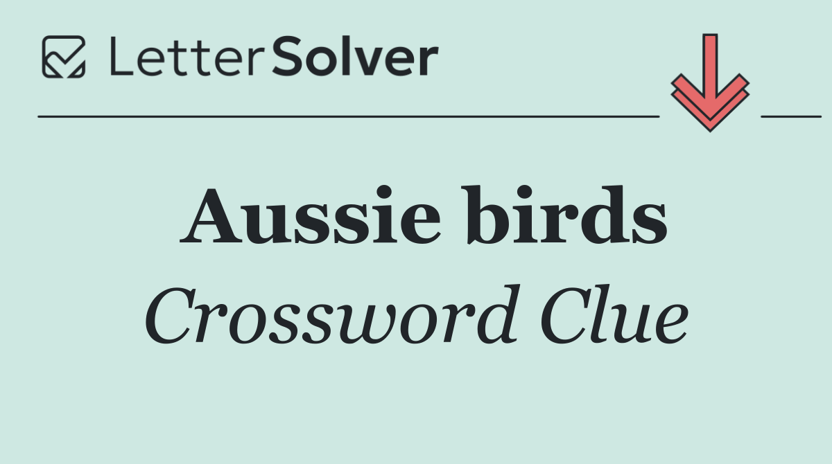 Aussie birds