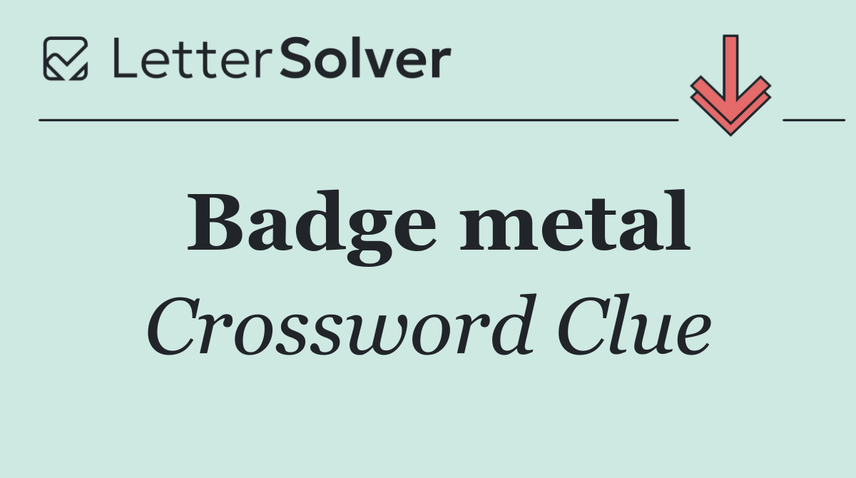 Badge metal