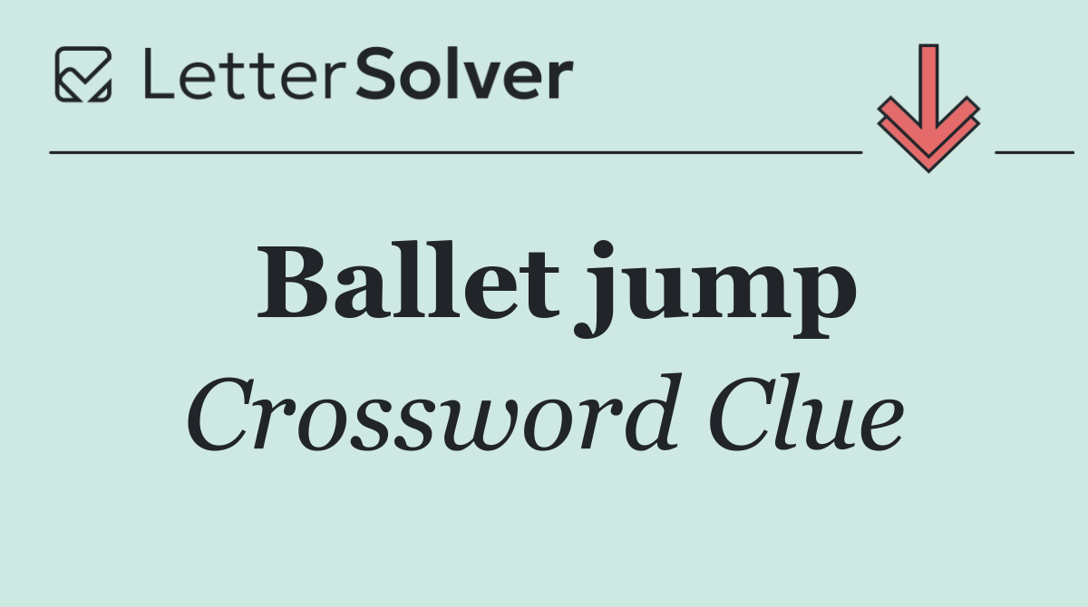 Ballet jump