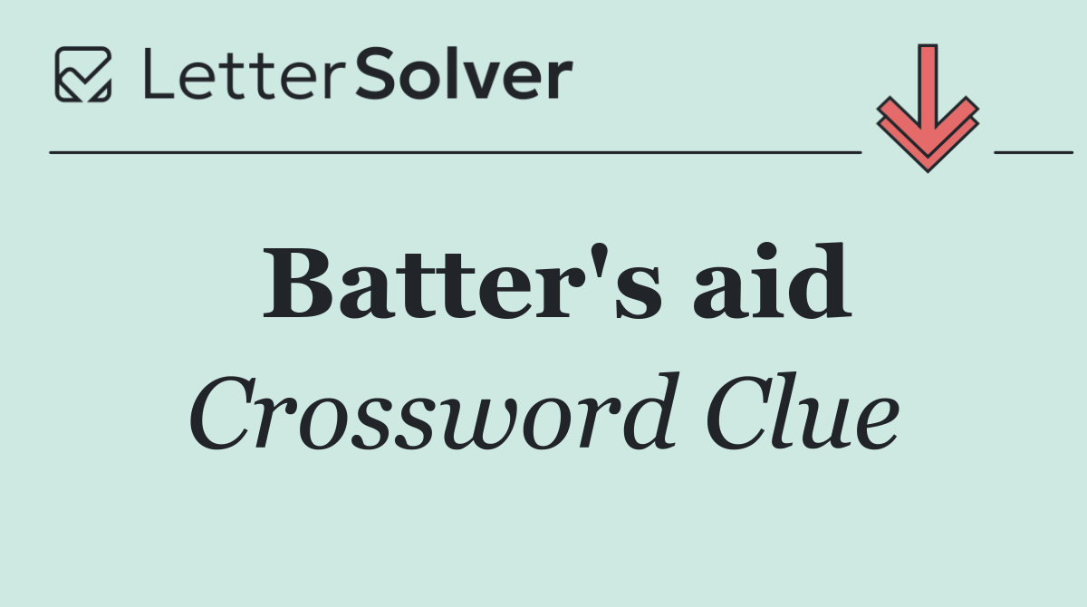 Batter's aid