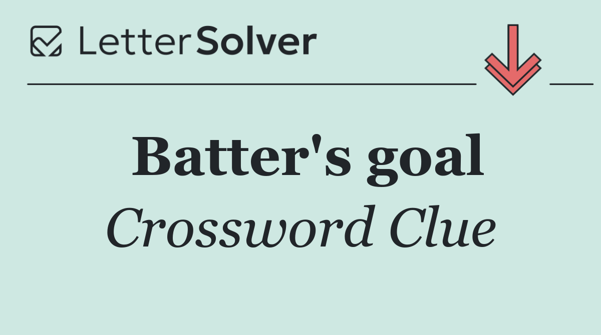 Batter's goal