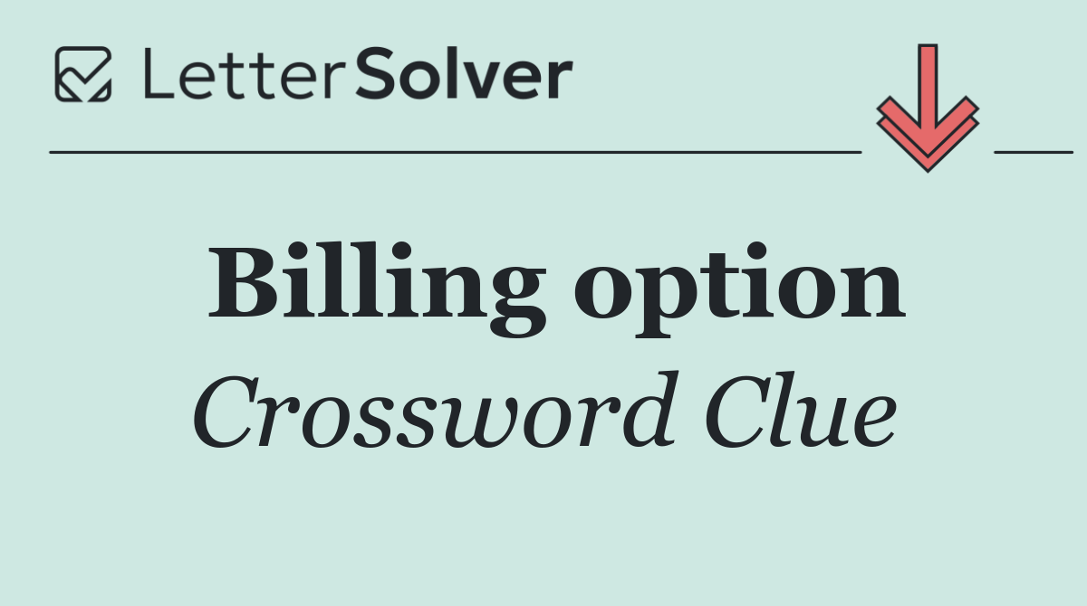 Billing option