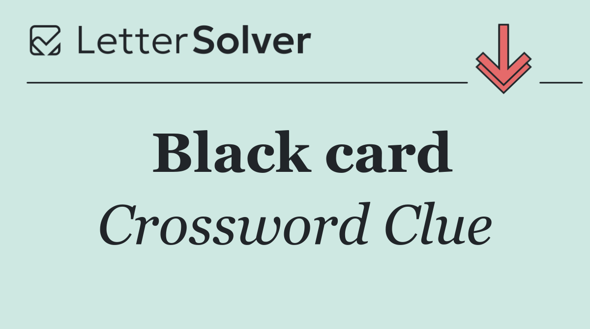 Black card