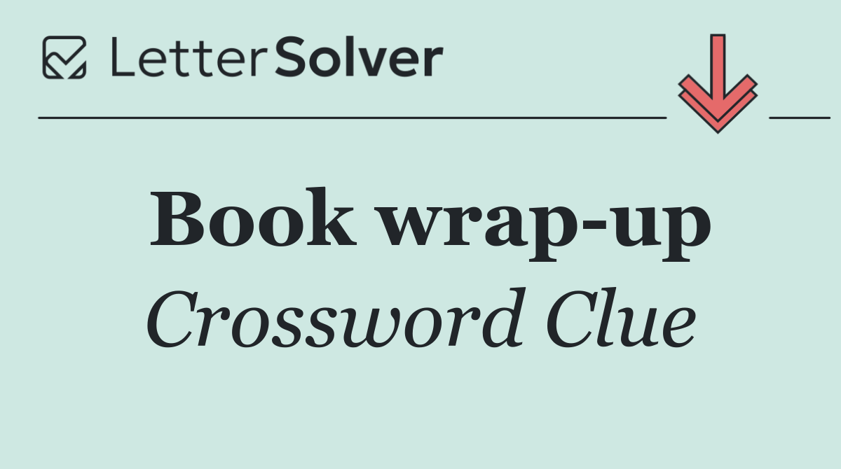 Book wrap up