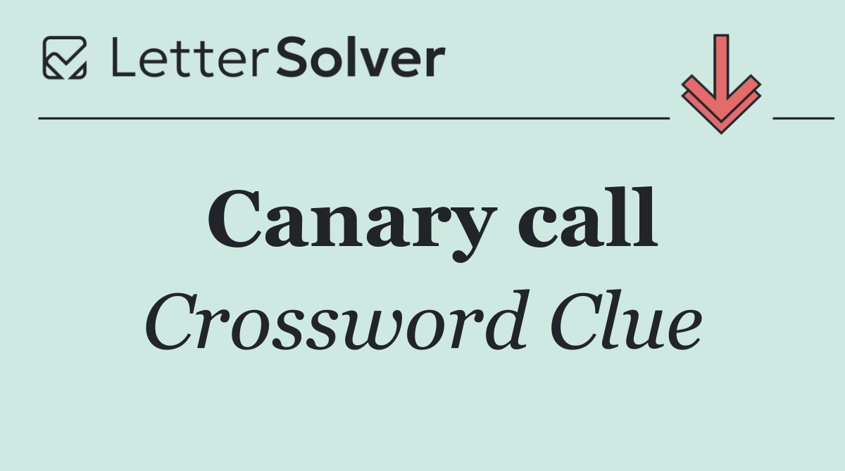 Canary call