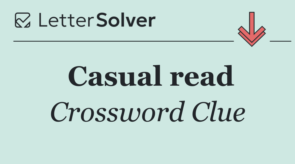 Casual read