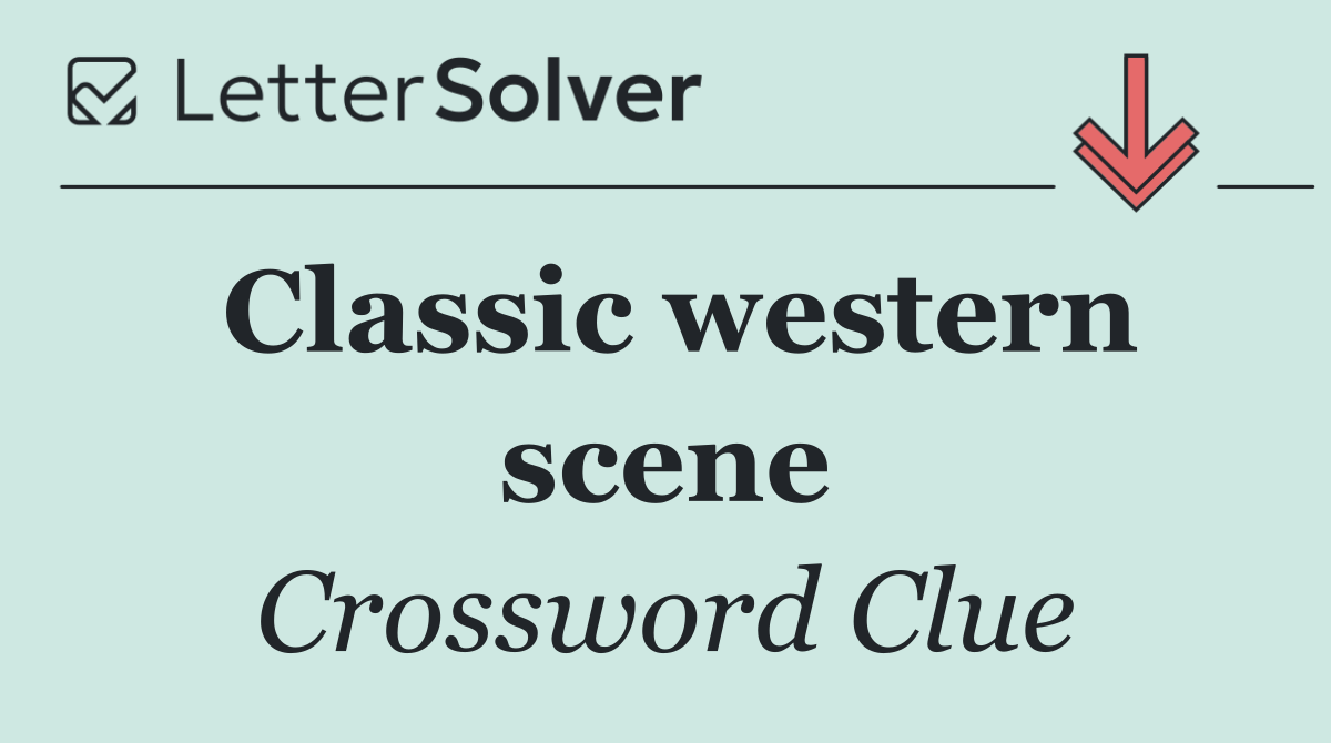 Classic western scene