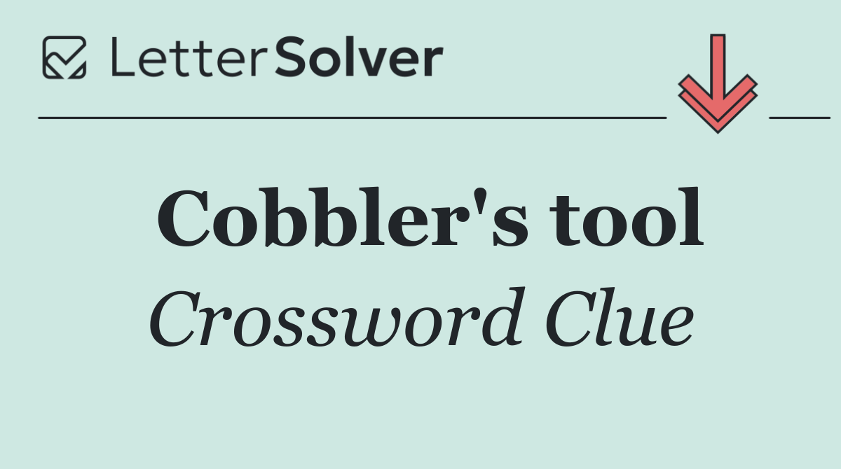 Cobbler's tool