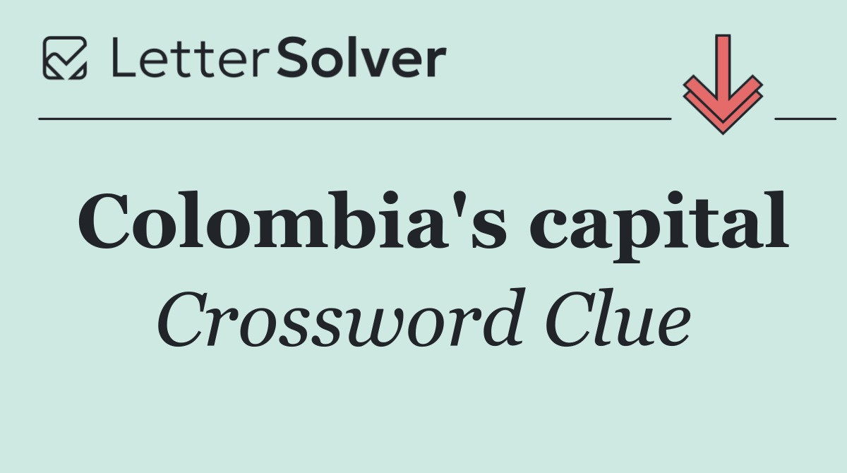 Colombia's capital