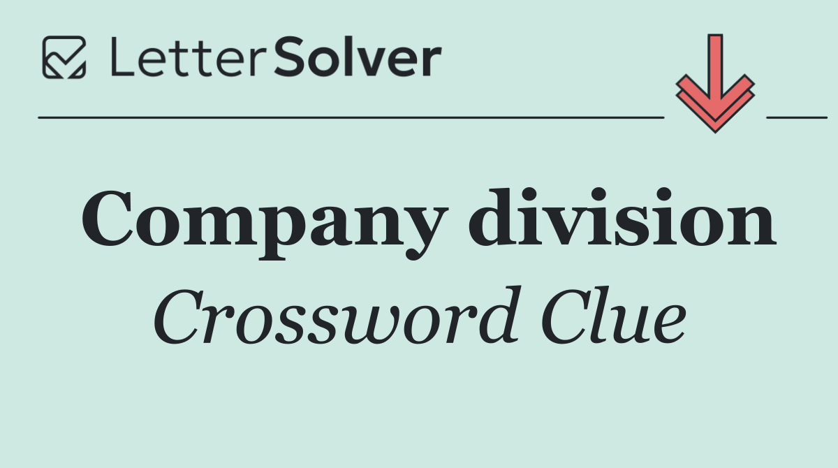 Company division