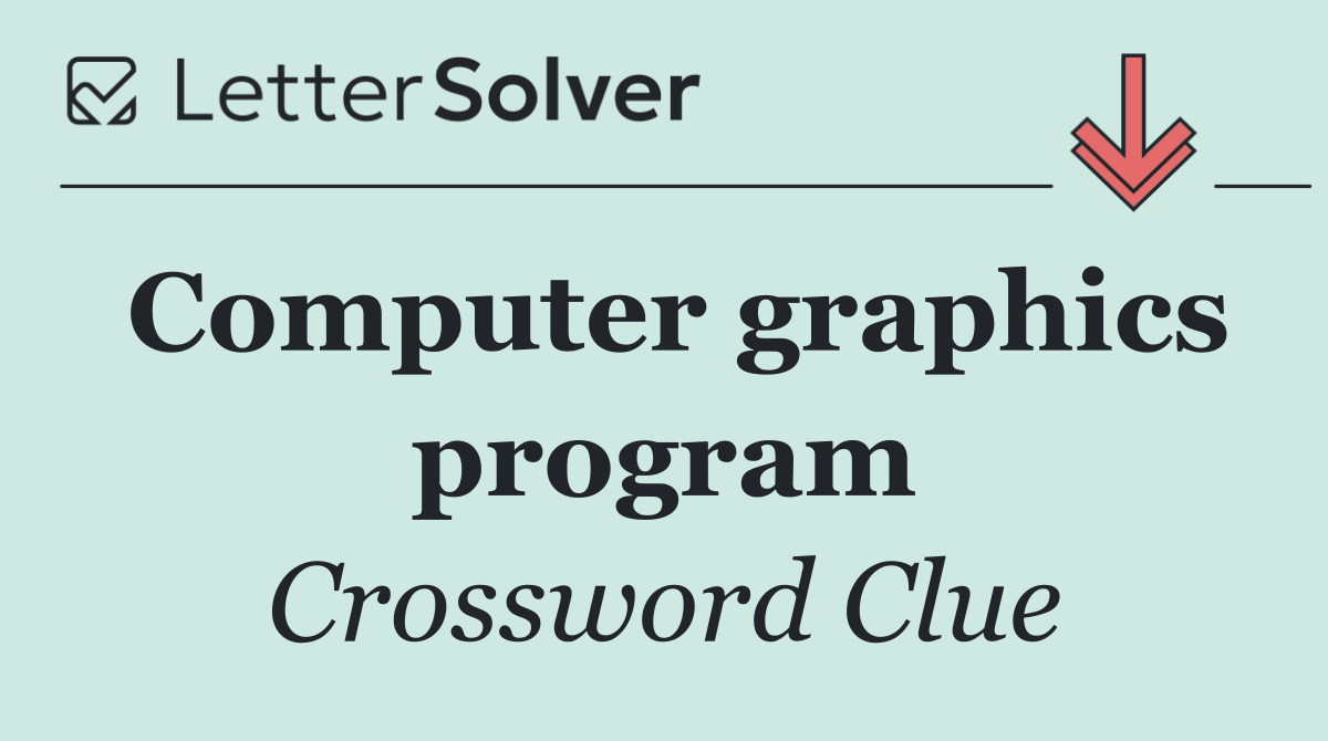 Computer graphics program