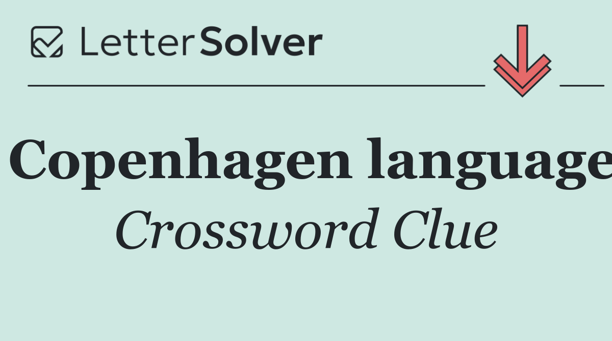 Copenhagen language
