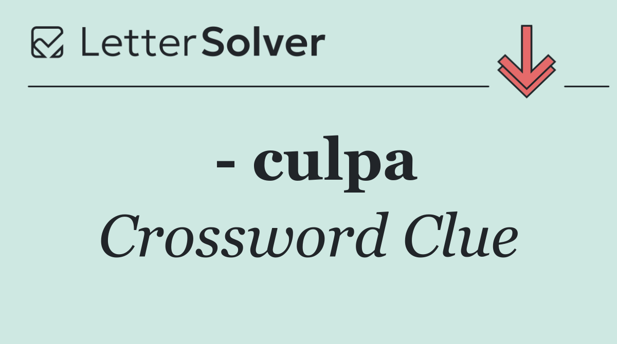   culpa