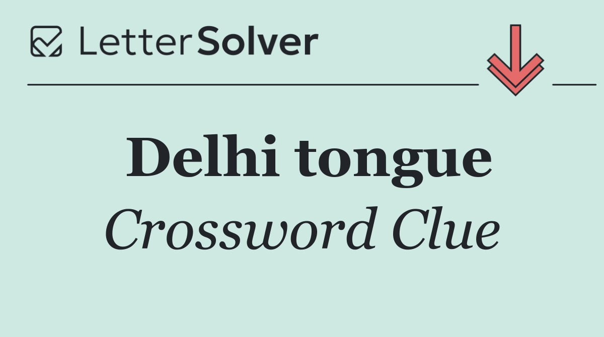 Delhi tongue