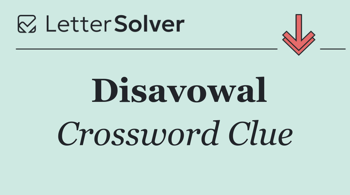 Disavowal