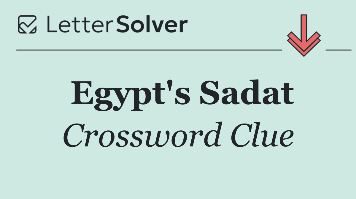 Egypt's Sadat