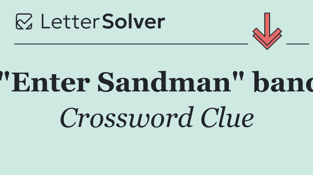 "Enter Sandman" band