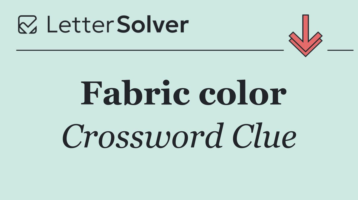 Fabric color