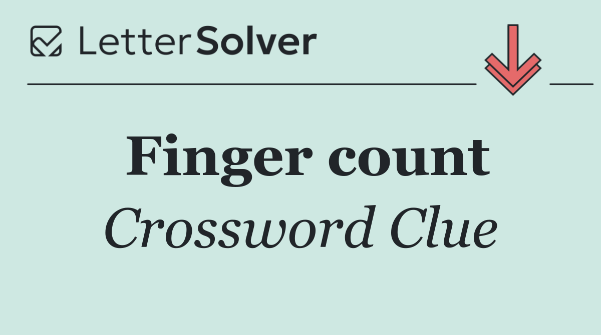 Finger count