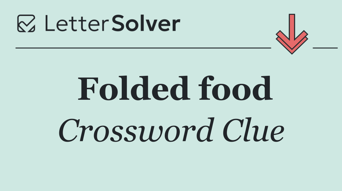 Folded food