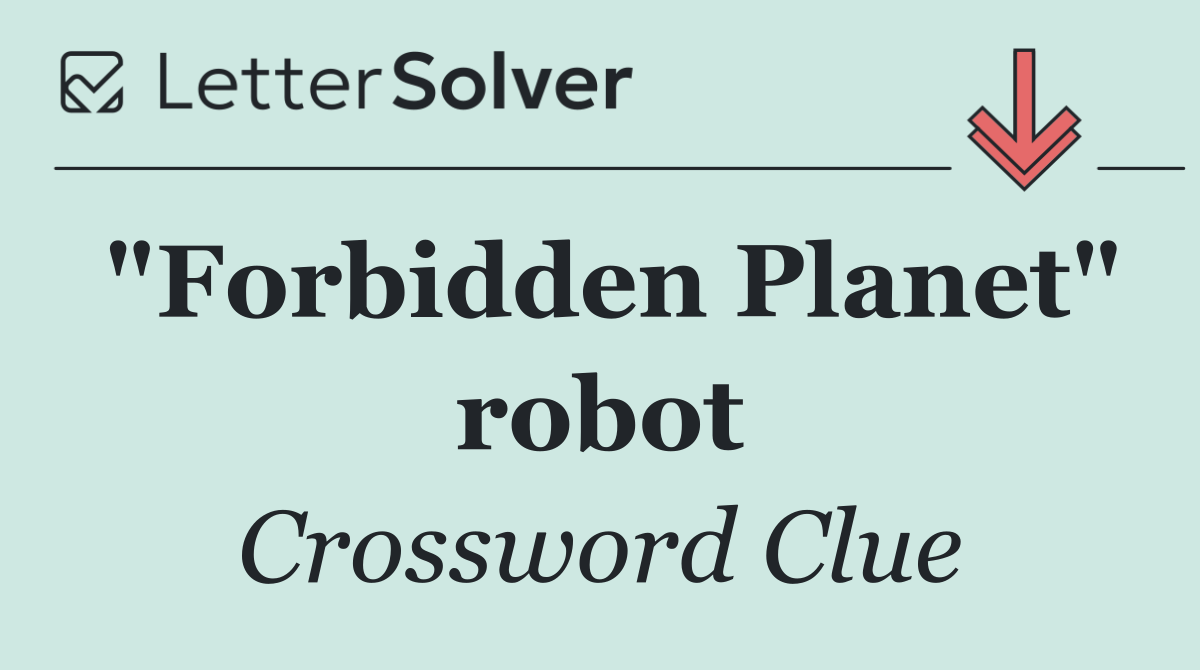 "Forbidden Planet" robot