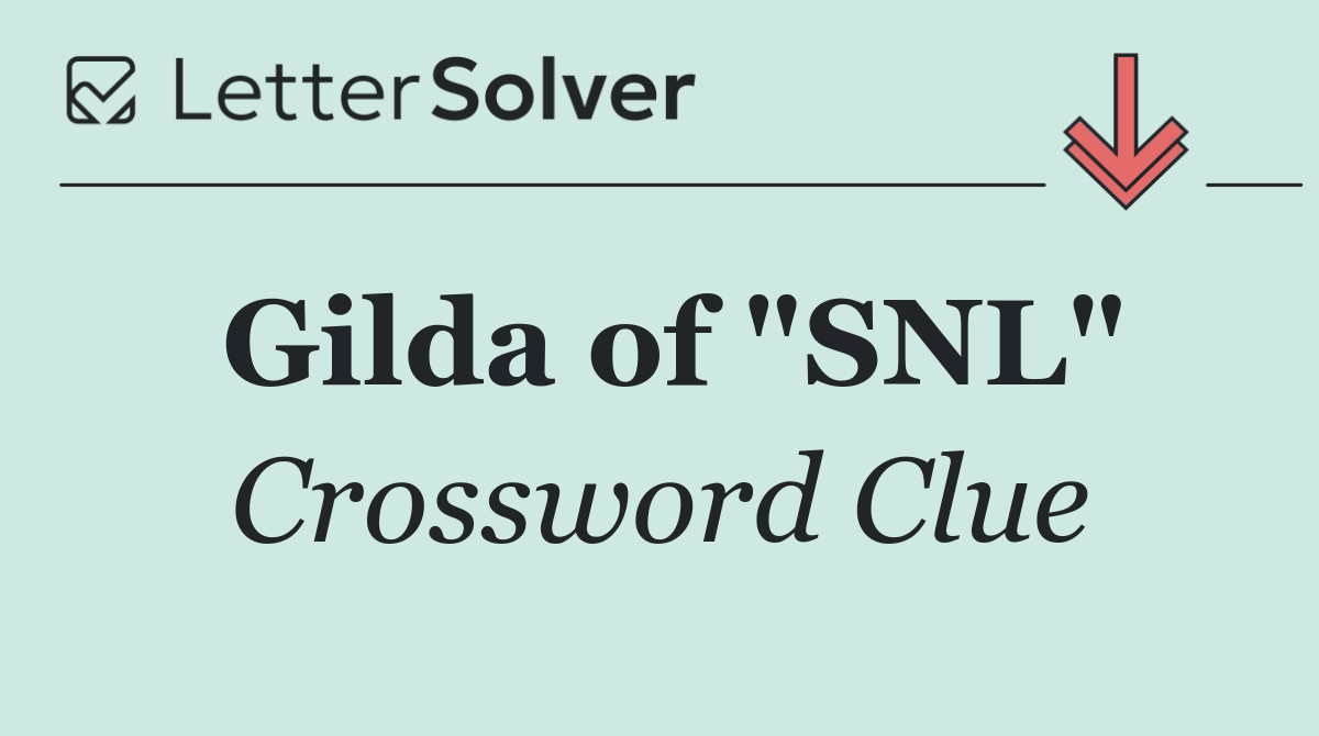 Gilda of "SNL"