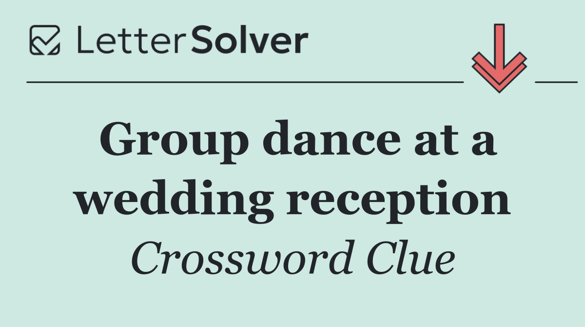 Group dance at a wedding reception