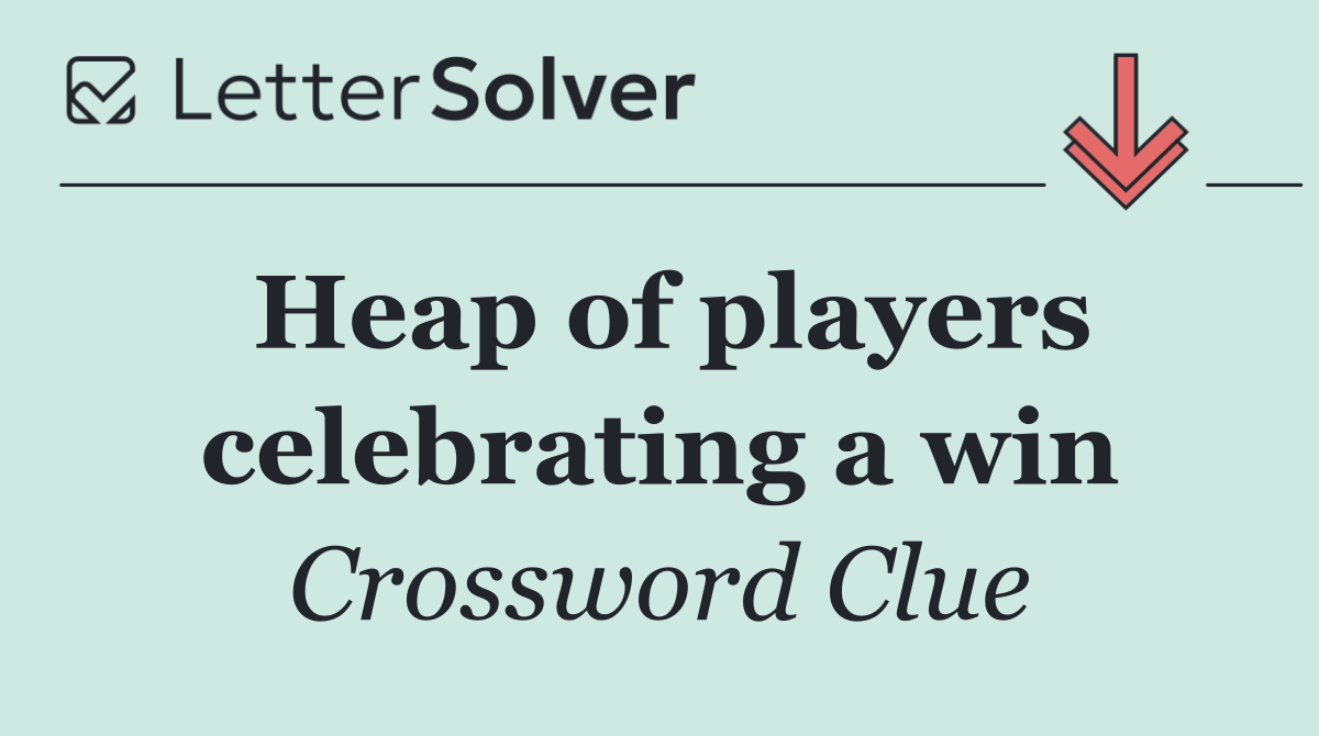 Heap of players celebrating a win