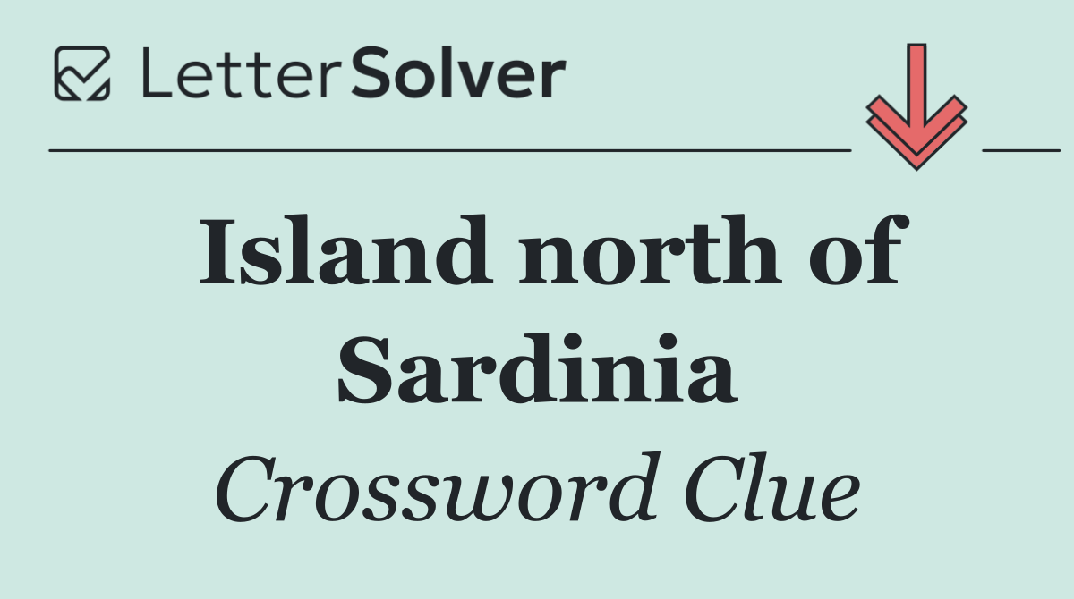 Island north of Sardinia