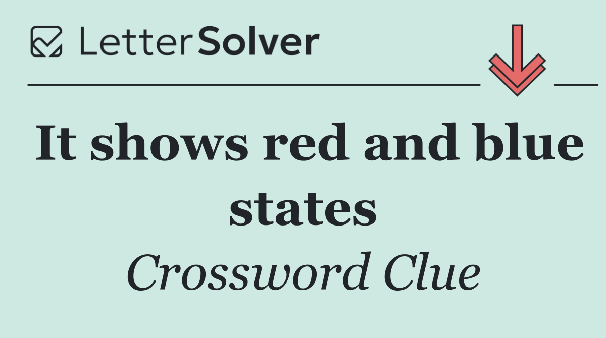 It shows red and blue states