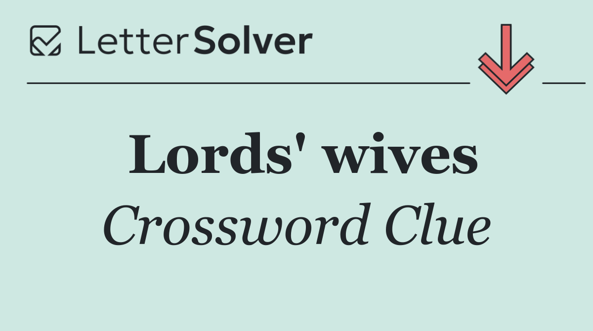 Lords' wives