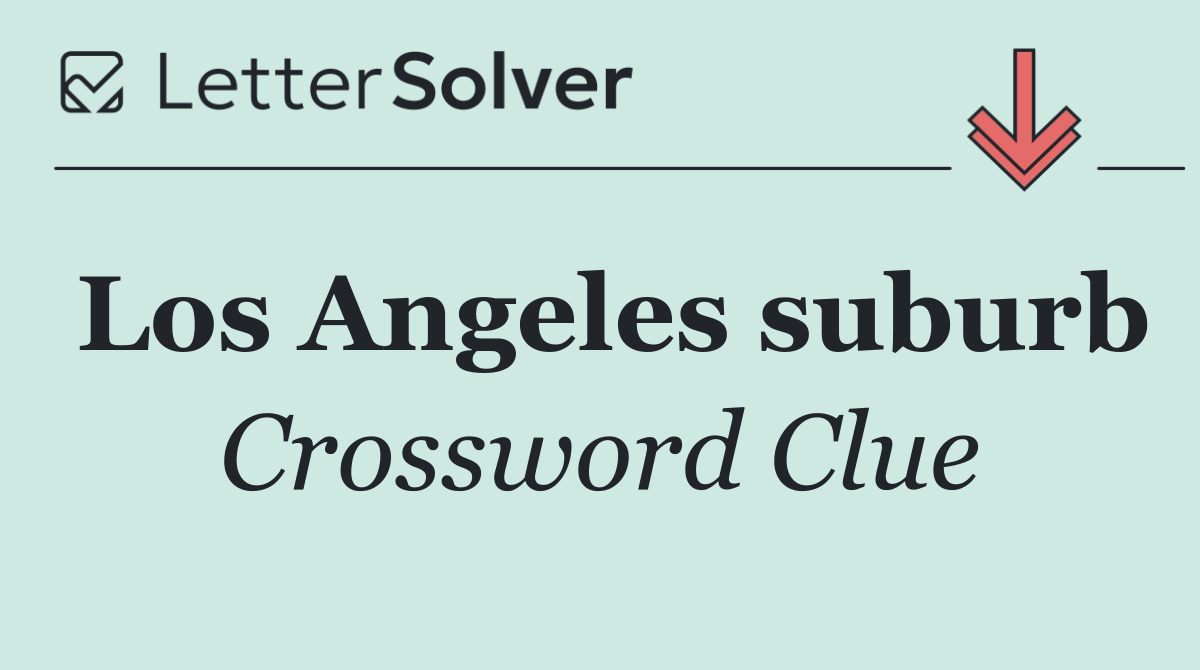 Los Angeles suburb