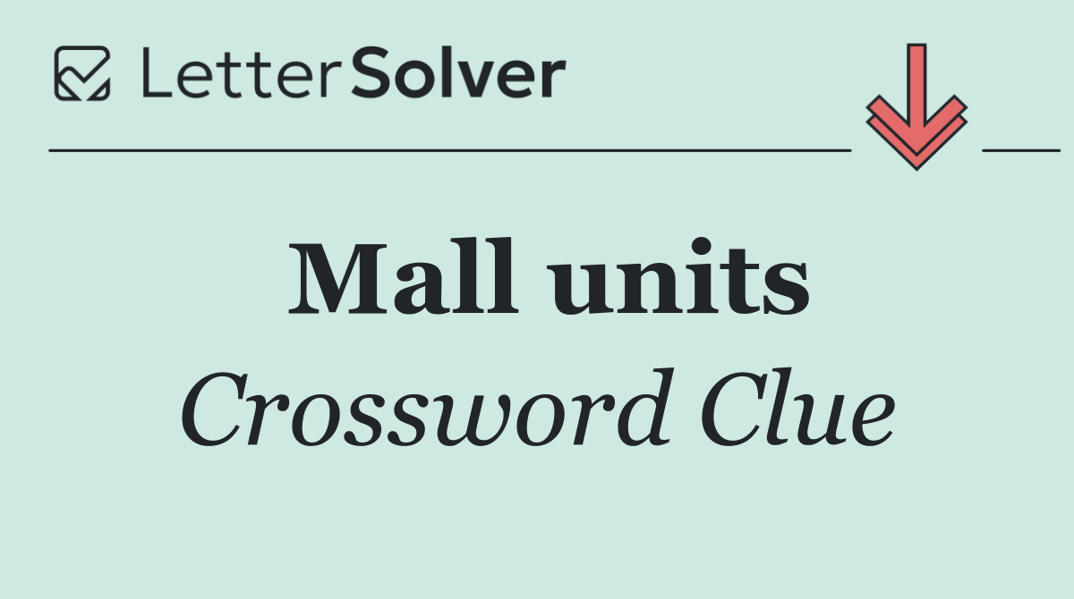 Mall units