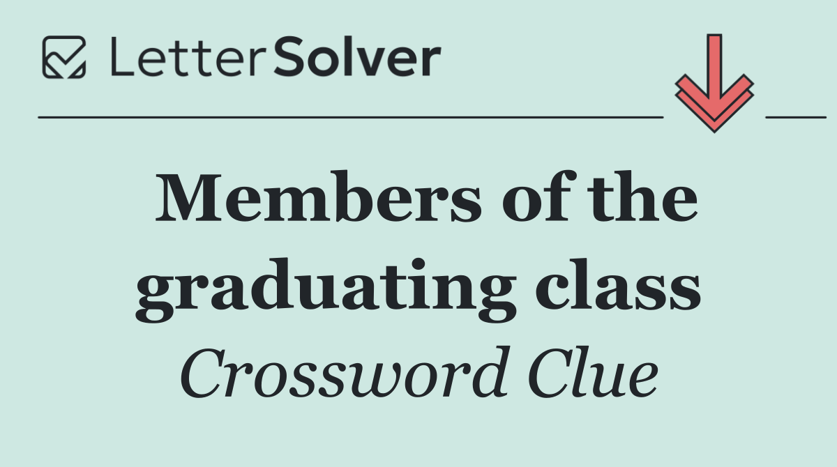 Members of the graduating class
