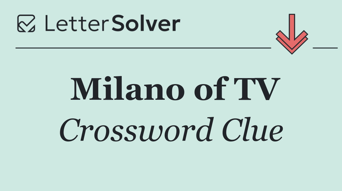 Milano of TV