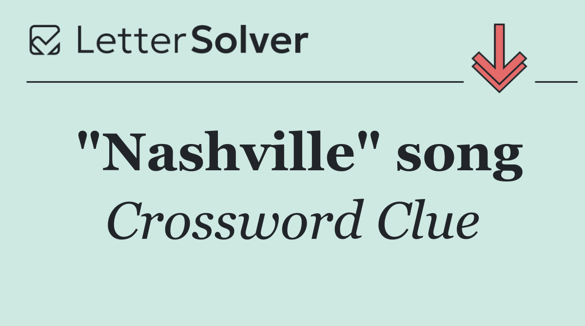 "Nashville" song