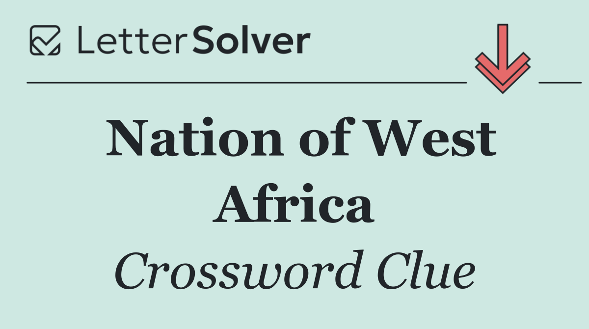 Nation of West Africa