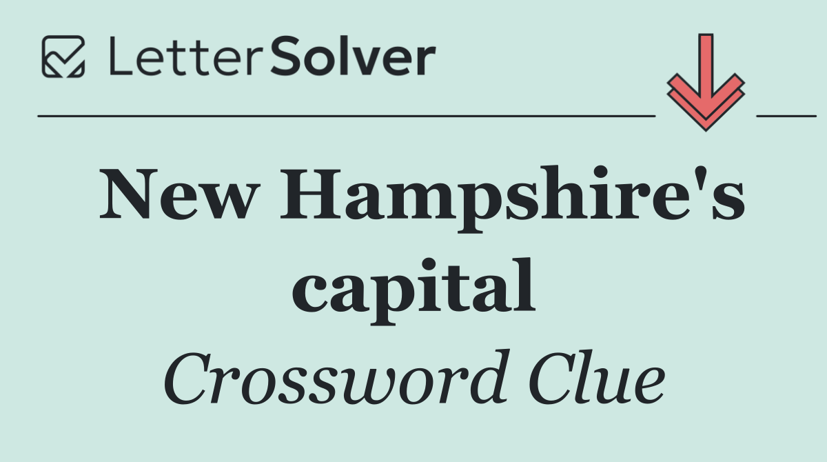 New Hampshire's capital