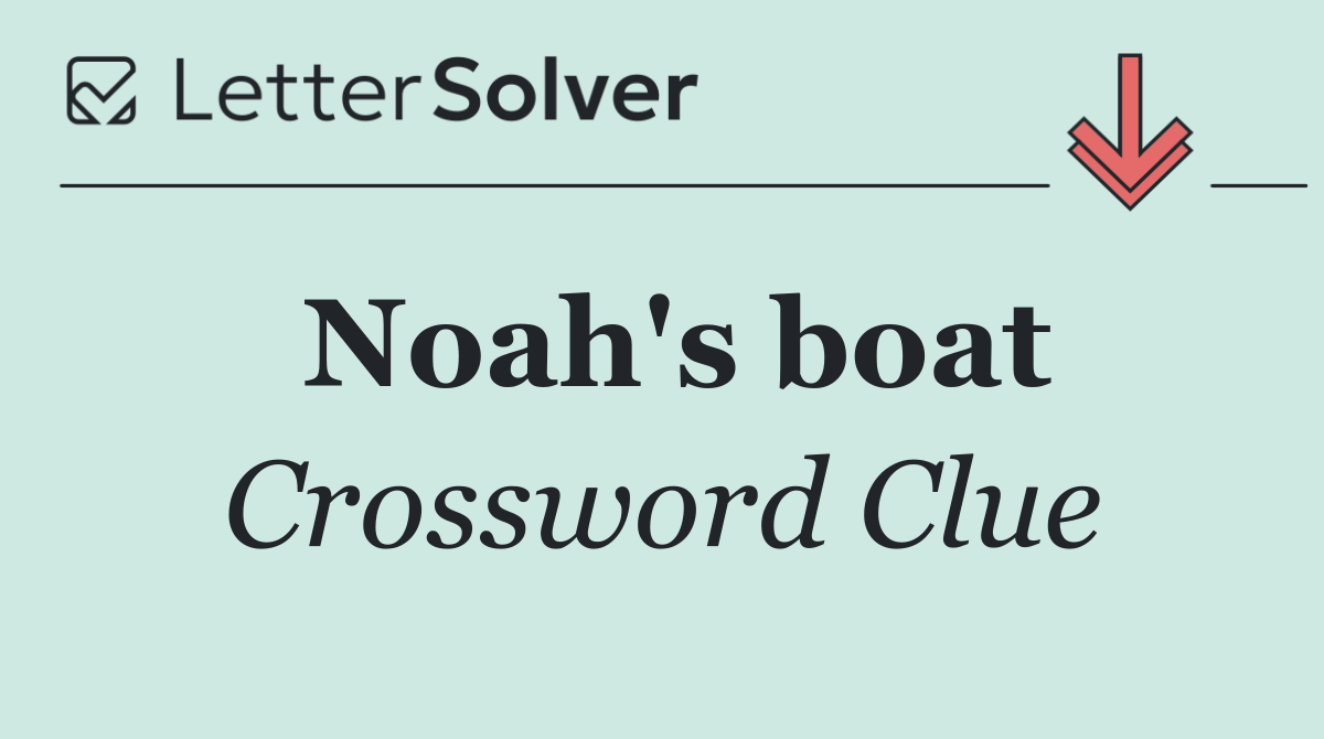 Noah's boat