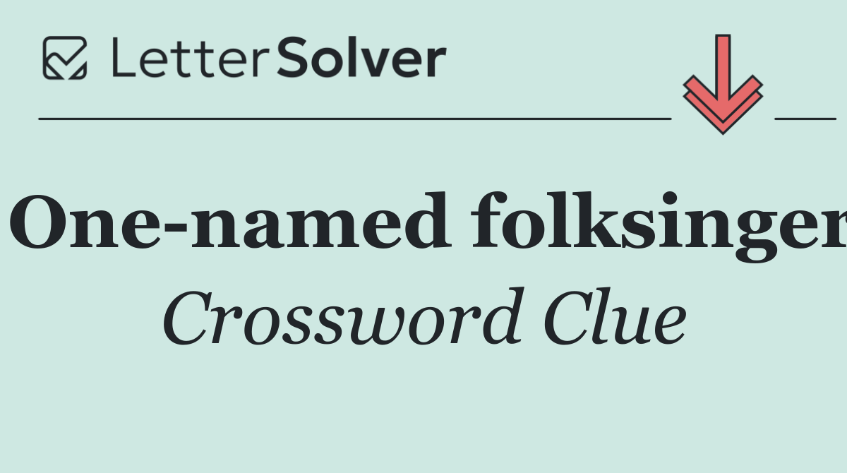 One named folksinger
