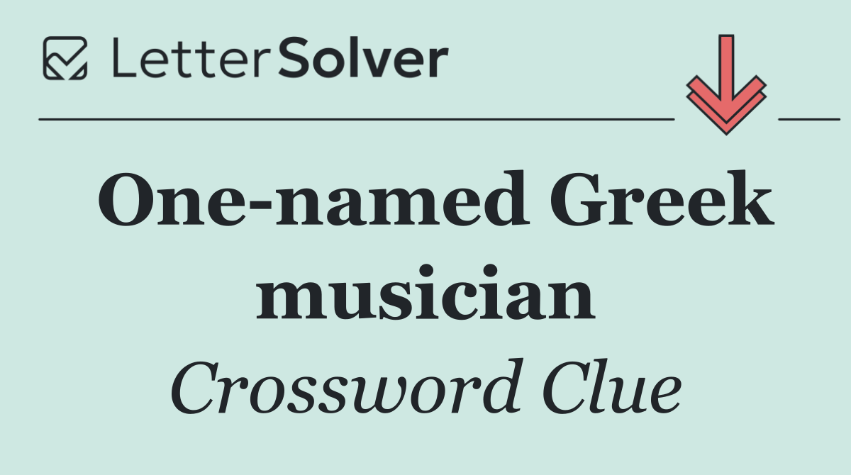 One named Greek musician