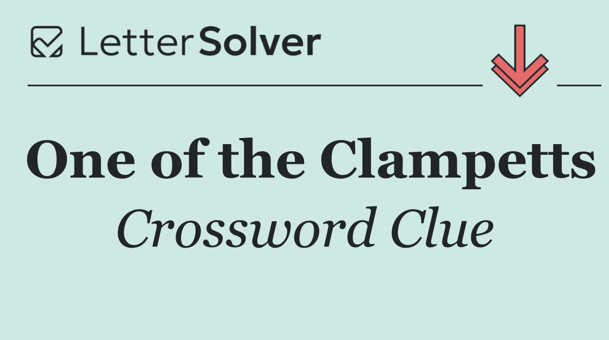 One of the Clampetts