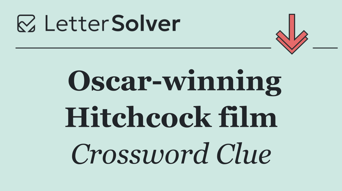 Oscar winning Hitchcock film