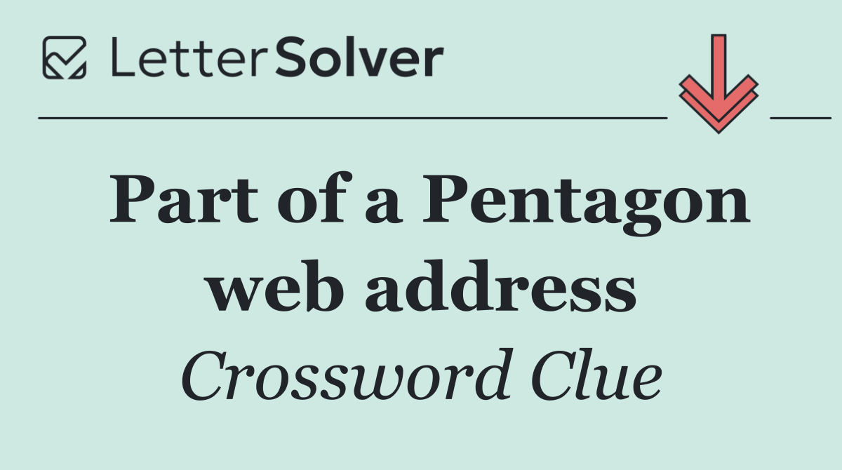 Part of a Pentagon web address