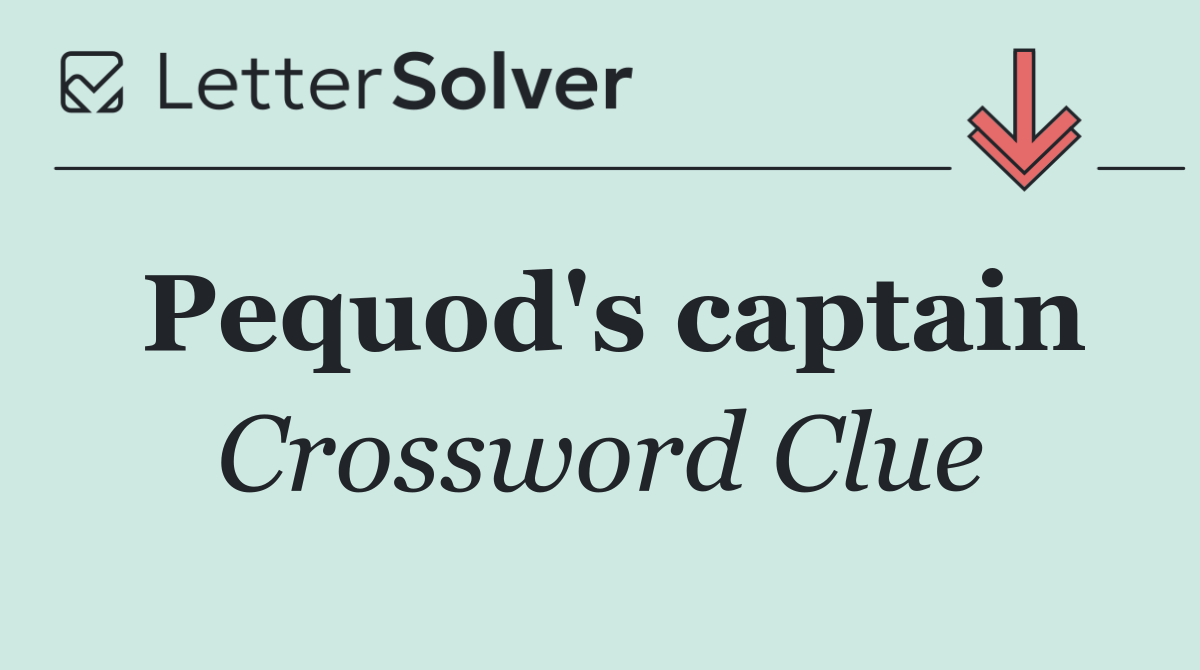 Pequod's captain