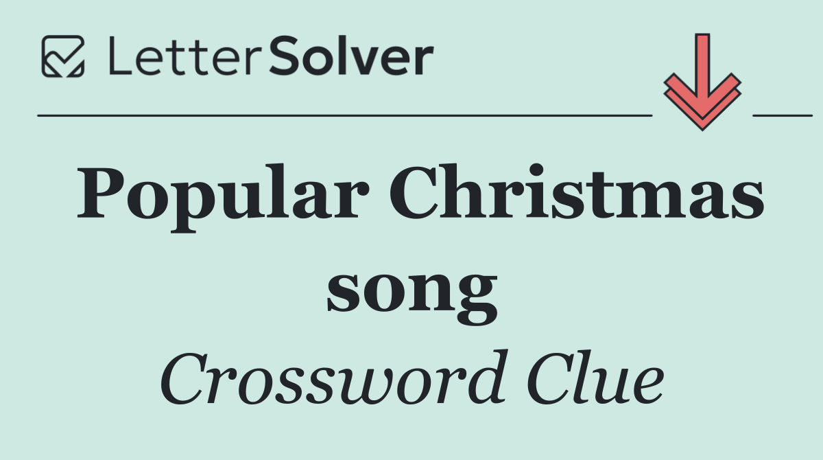 Popular Christmas song