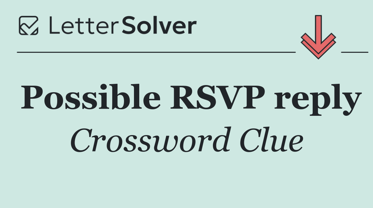 Possible RSVP reply