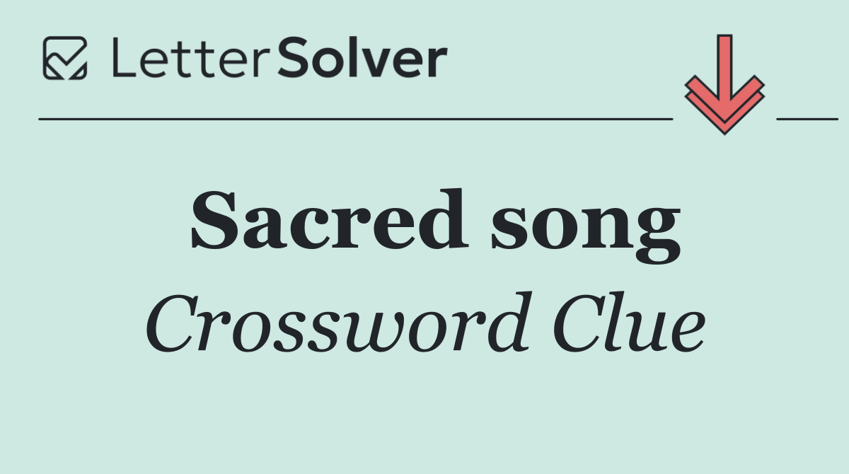 Sacred song