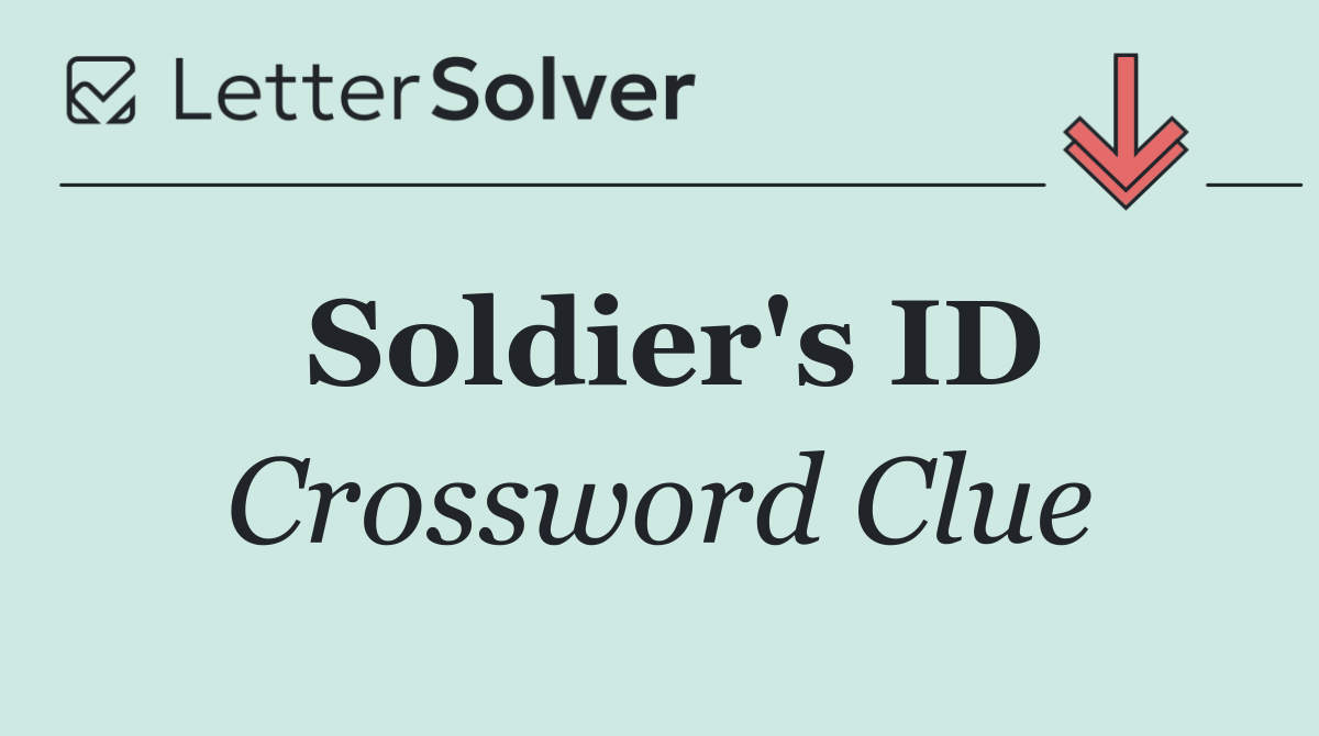 Soldier's ID